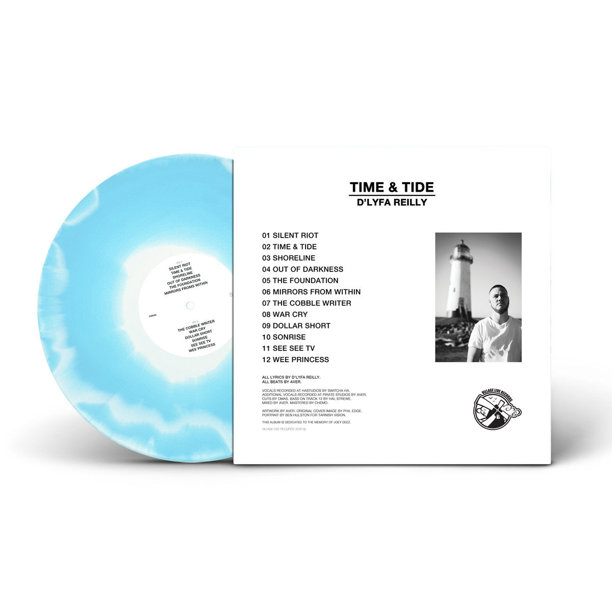 D'Lyfa Reilly - Time & Tide (Blue & White Swirl Vinyl)