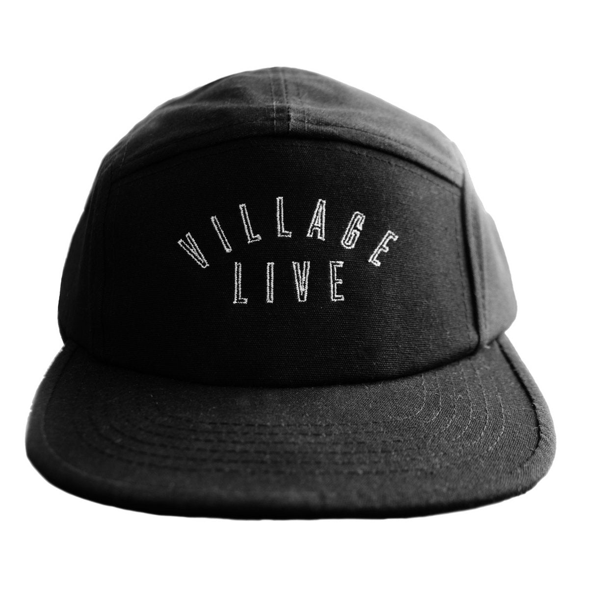 Village Live 5 Panel Cap (Black)