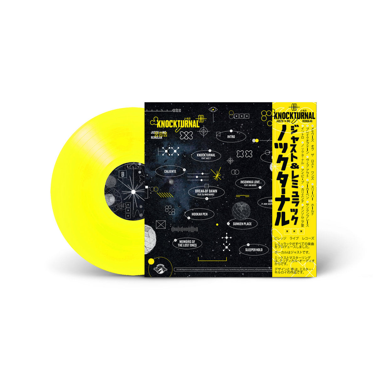 Justo The MC & Remulak - Knockturnal (Yellow Vinyl)