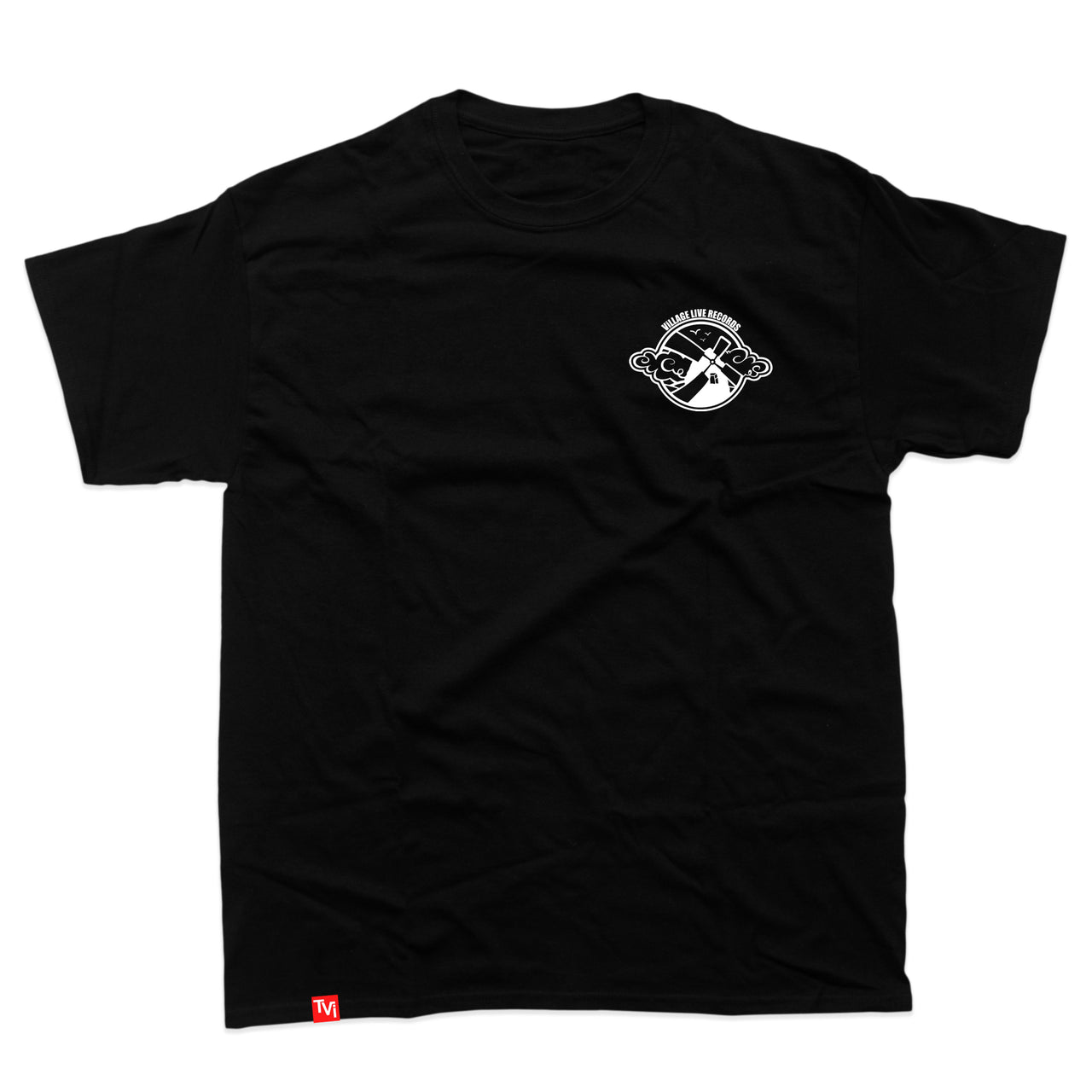 Village Live – Logo T-Shirt (Black) | Windmill Logo Tee
