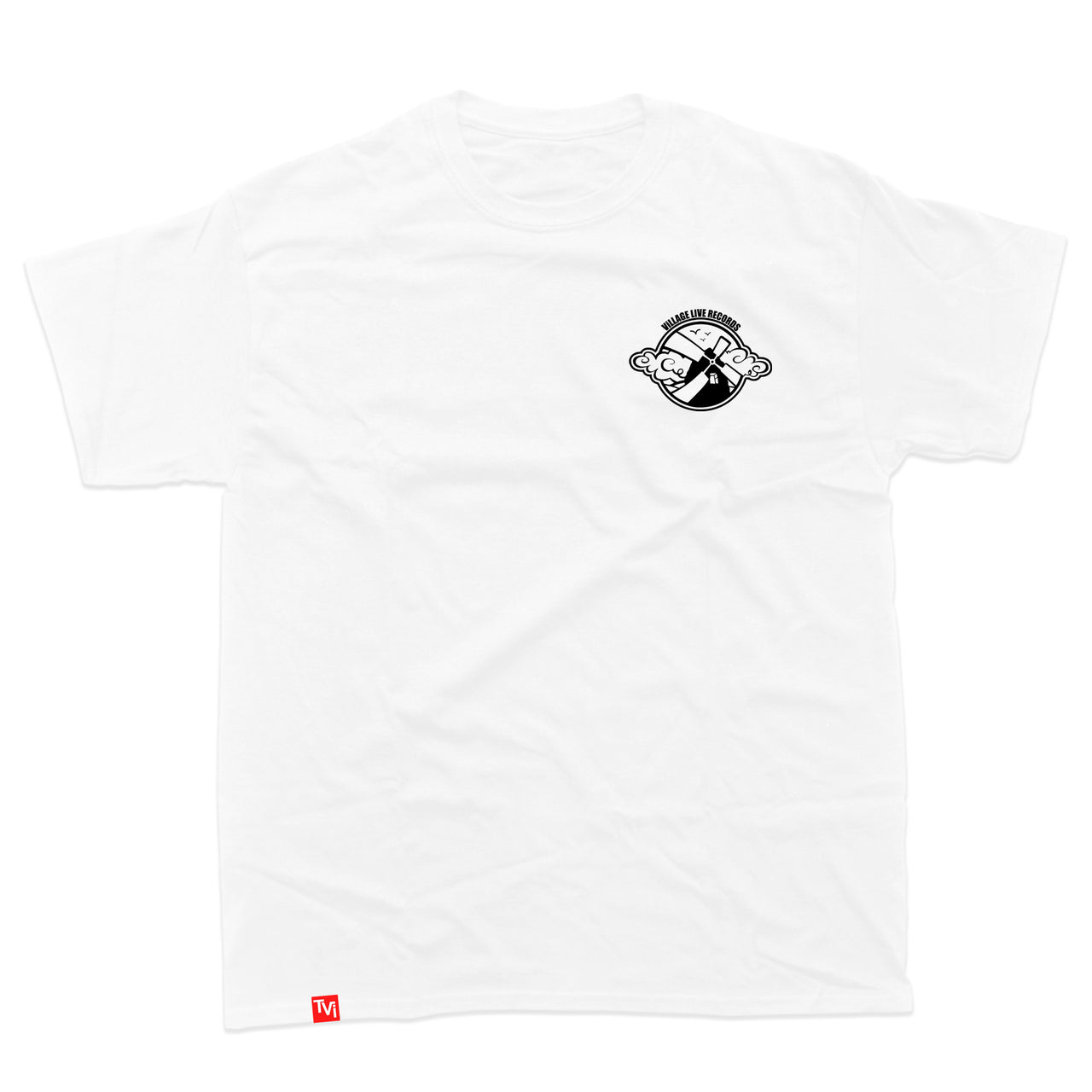 Village Live – Logo T-Shirt (White) | Windmill Logo Tee