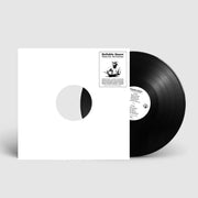 Reliable Sauce Volume One vinyl record with a white sleeve, featuring a black and white sticker on the front and a partially visible black vinyl disc.